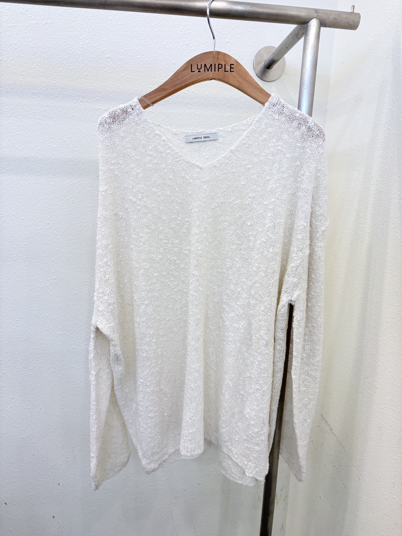 LUMIPLE韓國代購女士新品休閑26春夏真品熱賣針織衫毛圈羊毛LUMIPLE針織衫圖色4
