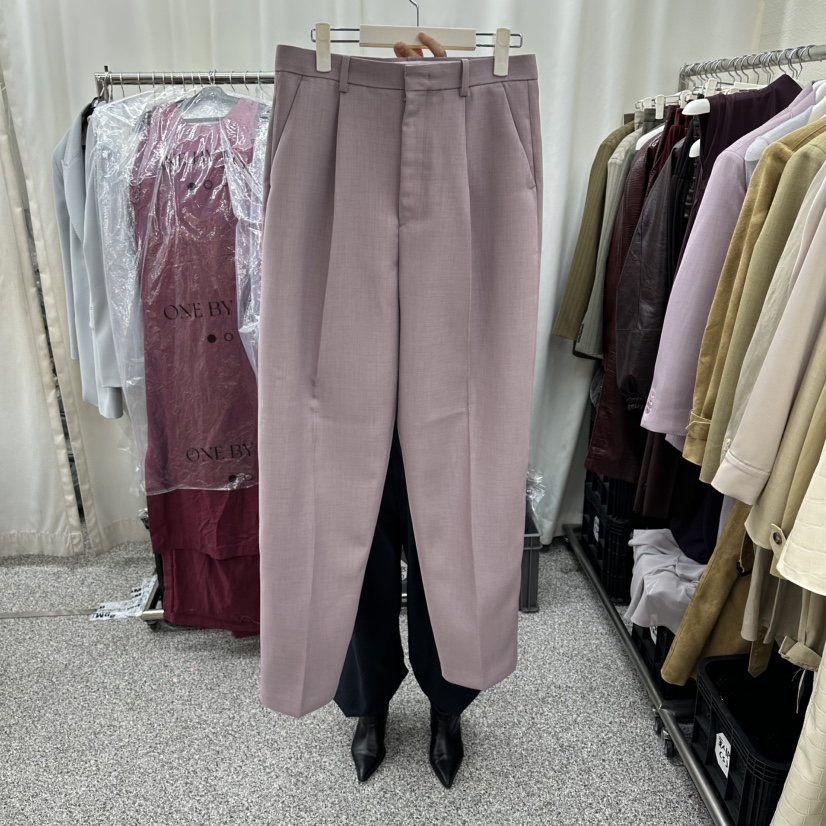 ONEBYTWO東大門直郵女士新款26春夏推薦真品時尚休閑褲雙層ONE BY TWO休閑褲圖色2