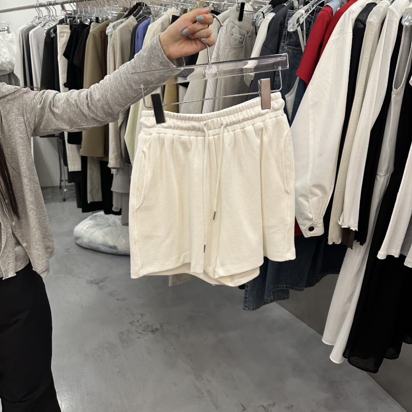 PAVEL東大門直郵女士新款職業人氣26春夏推薦休閑短褲華夫格PAVEL短褲圖色1