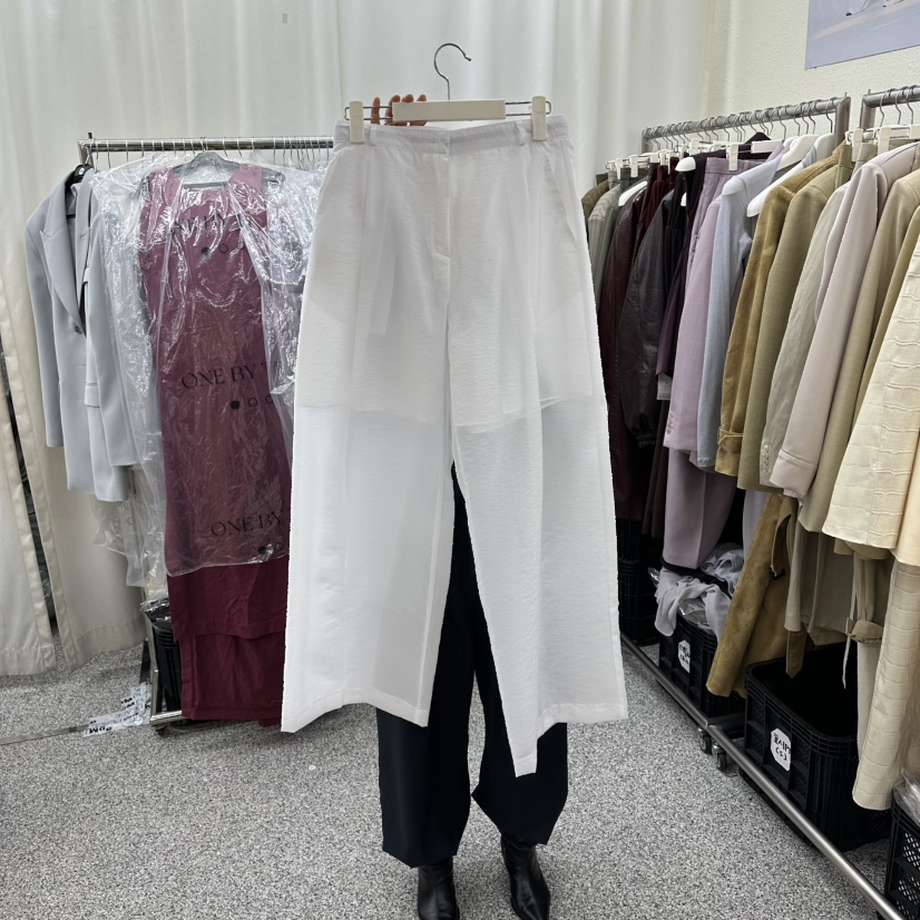 ONEBYTWO東大門直郵女裝新款時尚26春夏休閑人氣熱賣休閑褲ONE BY TWO休閑褲圖色1