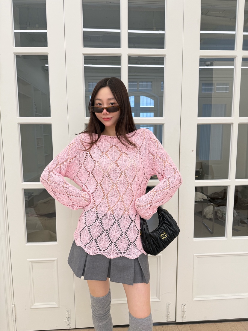 LUMIPLE韓國直郵女裝新款真品休閑推薦職業人氣時尚針織衫棉LUMIPLE針織衫