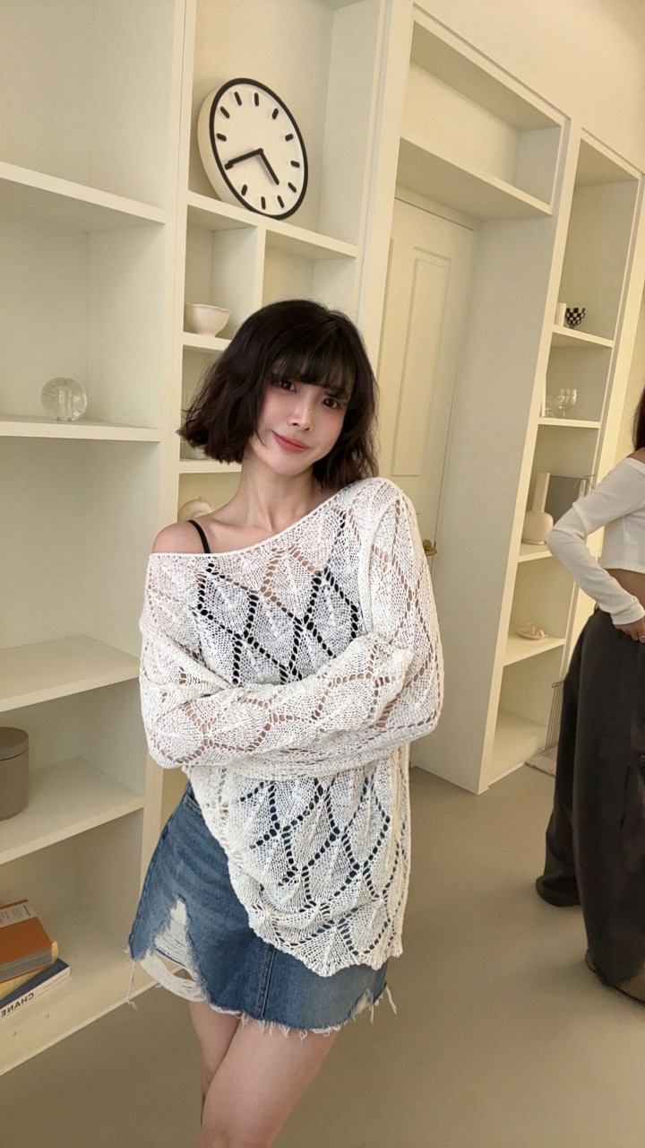 LUMIPLE韓國直郵女裝新款真品休閑推薦職業人氣時尚針織衫棉LUMIPLE針織衫