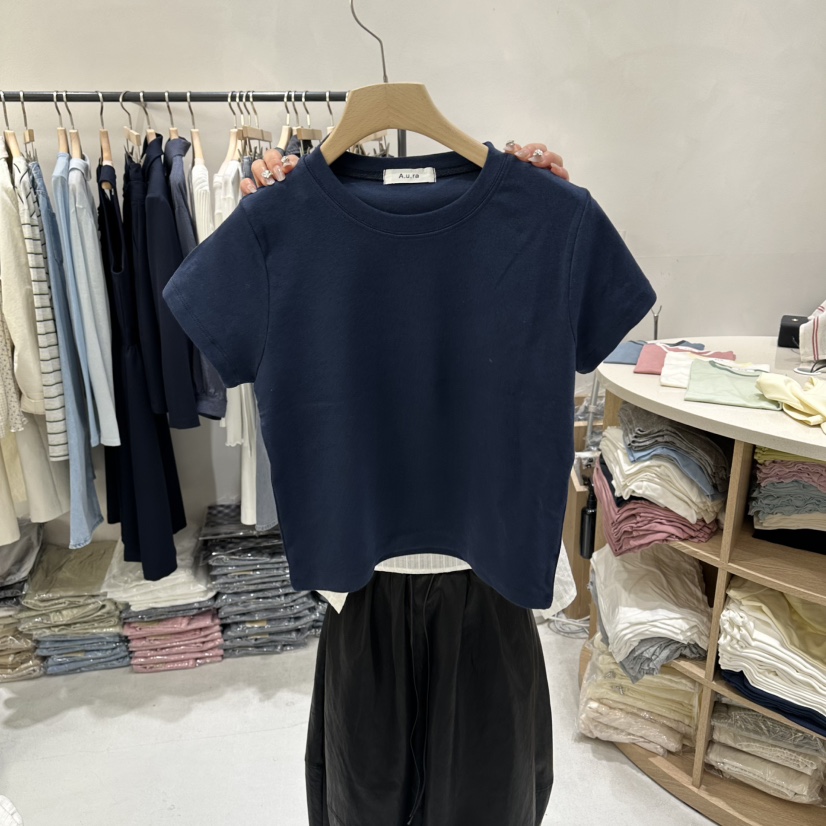 AURA東大門代購女裝新款職業人氣時尚推薦26春夏熱賣真品T恤Au raT恤圖色2