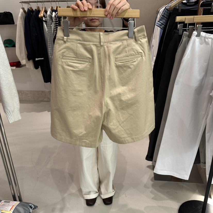 ANDMORE BUTTON東大門直郵女士新款26春夏休閑職業短褲棉質ANDMORE BUTTON短褲