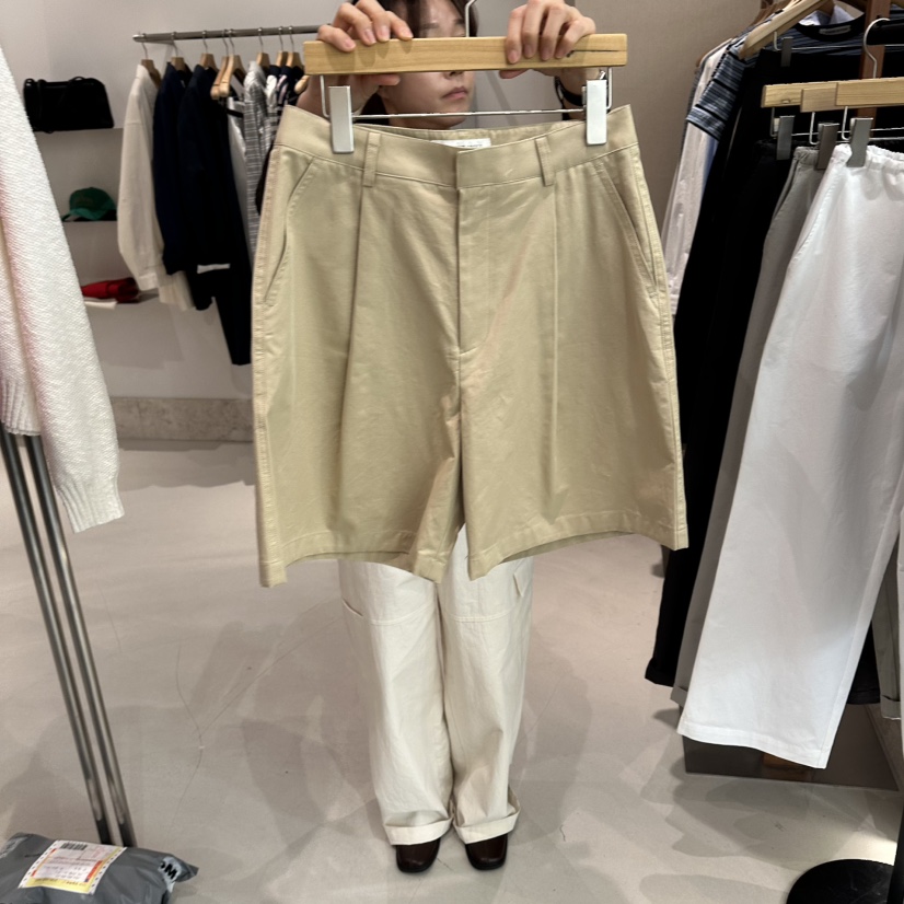 ANDMORE BUTTON東大門直郵女士新款26春夏休閑職業短褲棉質ANDMORE BUTTON短褲圖色2