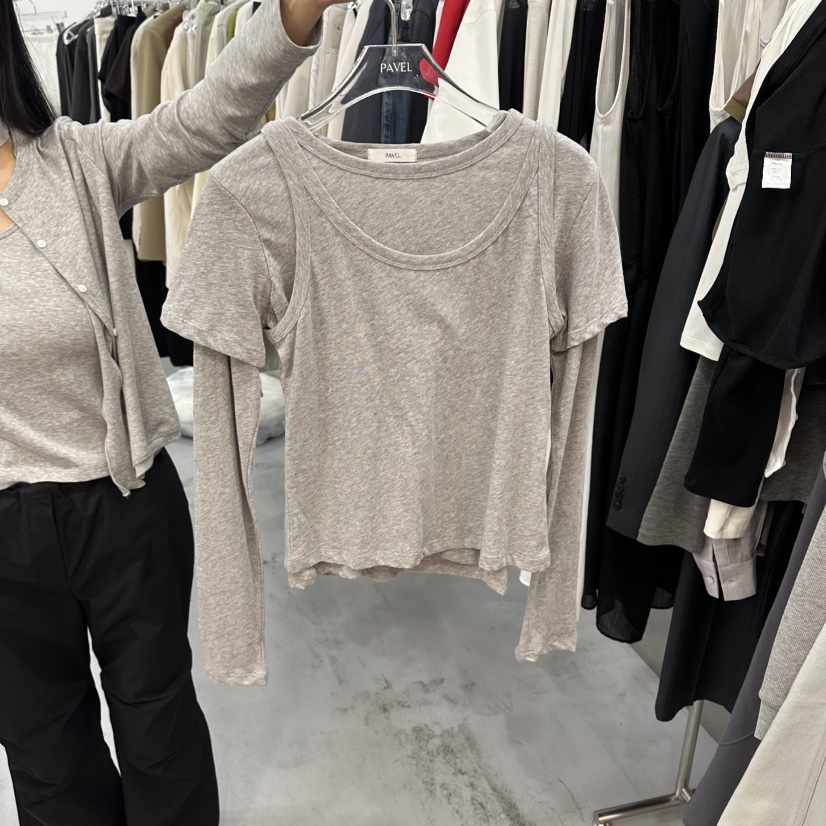 PAVEL韓國代購女裝新款推薦26春夏人氣真品時尚休閑職業套裝PAVEL套裝圖色2灰色