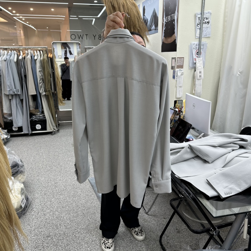 ONEBYTWO東大門實拍女裝新款休閑職業真品襯衫蕾絲衫雙層ONE BY TWO襯衫/蕾絲衫