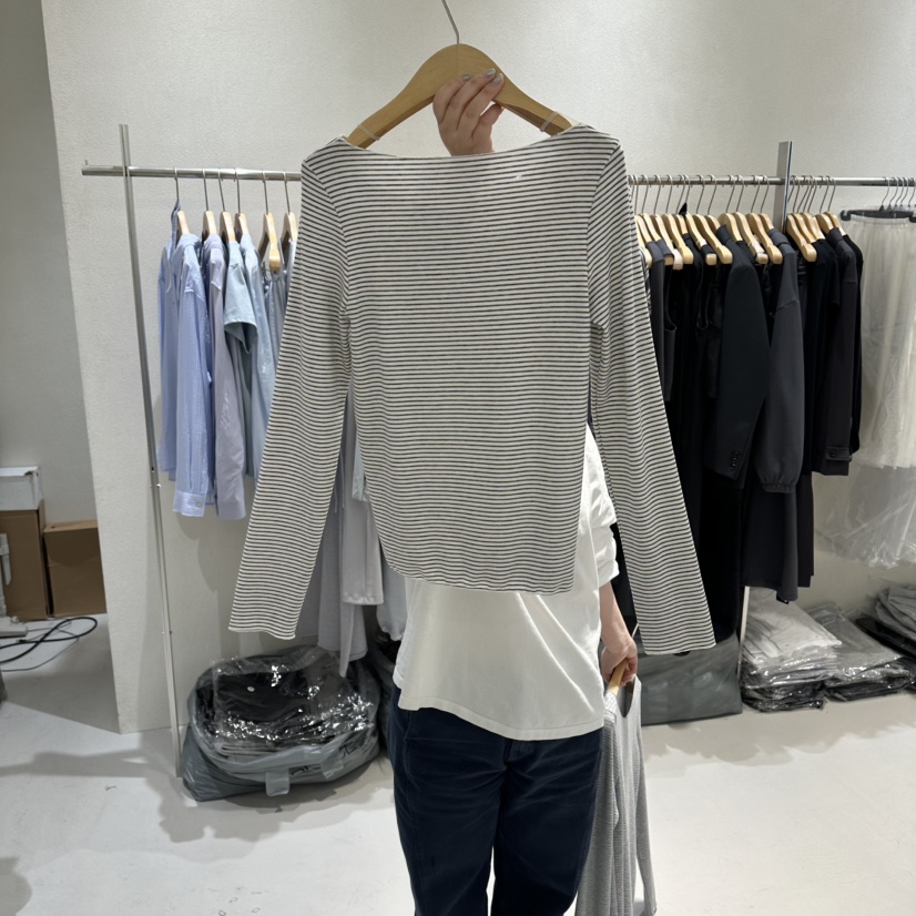 OVU東大門實拍女士新品職業時尚人氣真品26春夏熱賣長袖T恤OVU長袖T恤