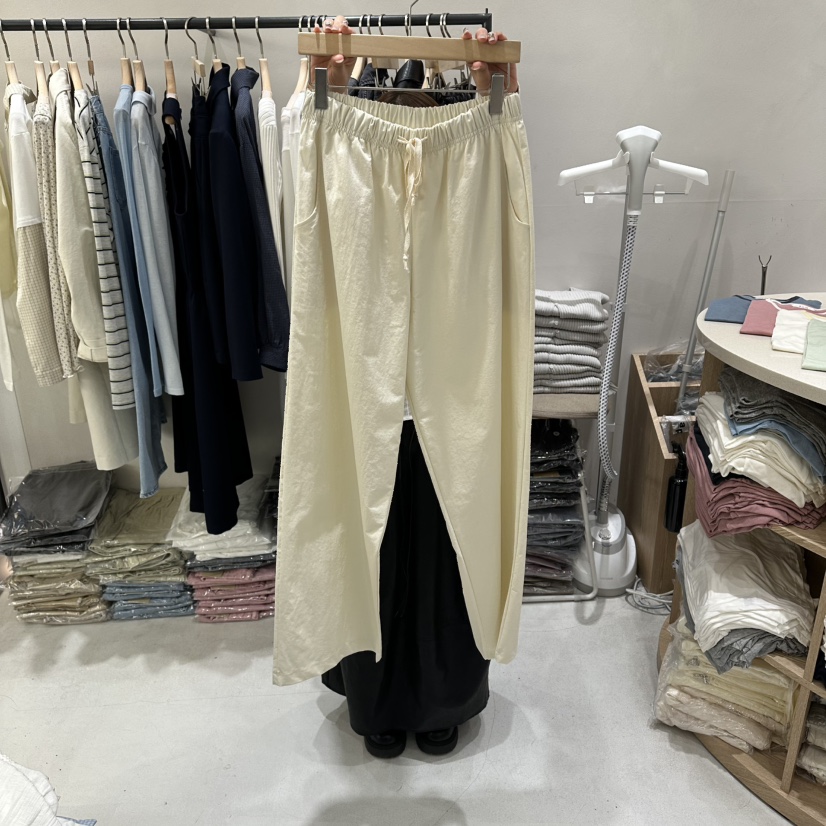 AURA韓國代購女裝新品職業休閑26春夏推薦真品休閑褲尼龍Au ra休閑褲圖色1