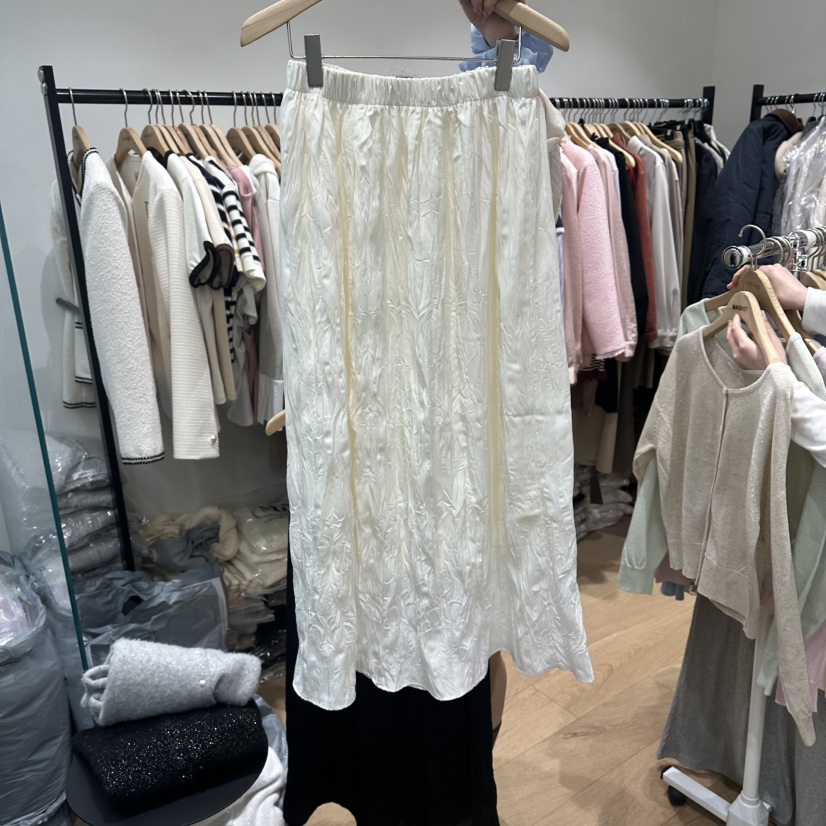 M.G.N韓國直郵女裝新款人氣推薦休閑熱賣時尚26春夏長裙褶皺MAGNET長裙圖色1