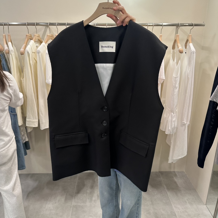 URBANSTORY/REMAKING韓國直郵女裝新款熱賣真品時尚馬甲Remaking/URBANSTORY馬甲圖色2