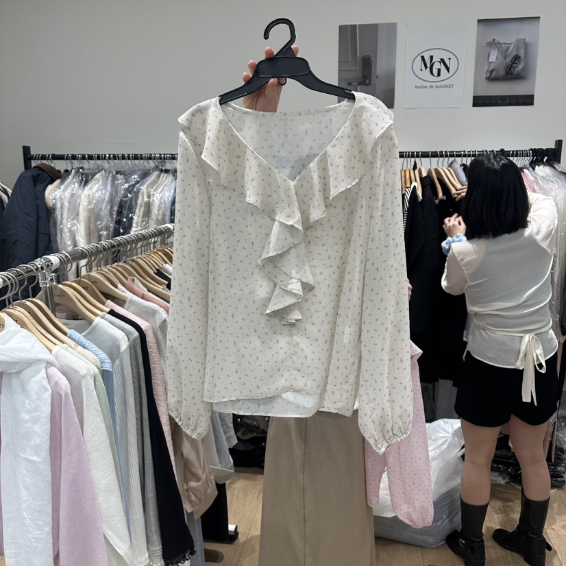 M.G.N韓國直郵女裝新款熱賣推薦休閑職業真品襯衫蕾絲衫MAGNET襯衫/蕾絲衫圖色3