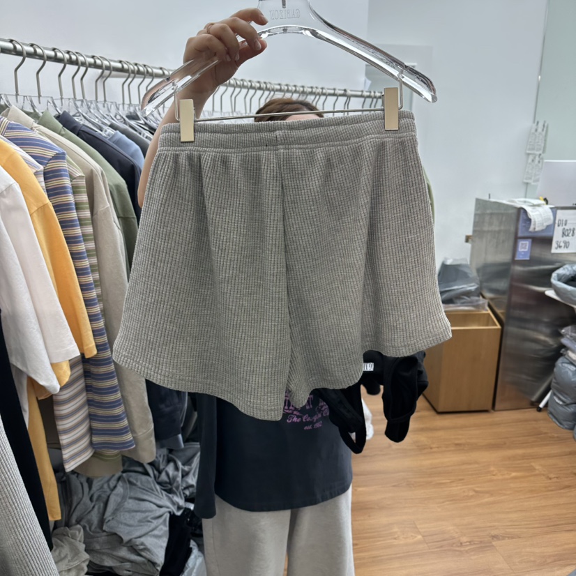 GABIZON韓國直郵女裝新品休閑熱賣人氣真品時尚短褲華夫格GABIZON短褲