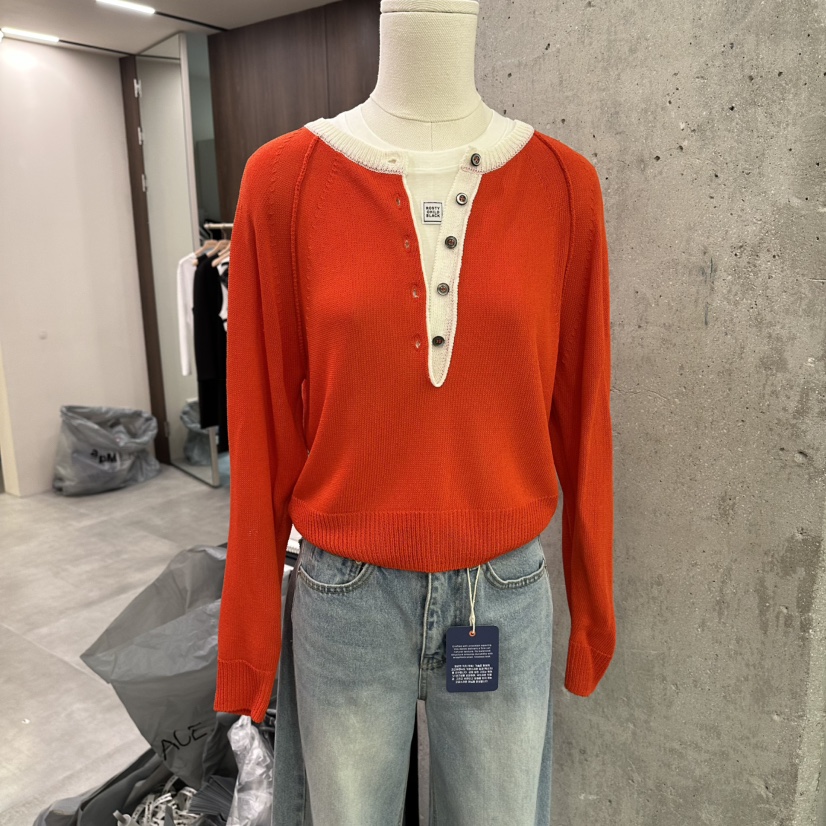 URBANSTORY/REMAKING東大門直郵女士新品職業針織衫插肩Remaking/URBANSTORY針織衫圖色3