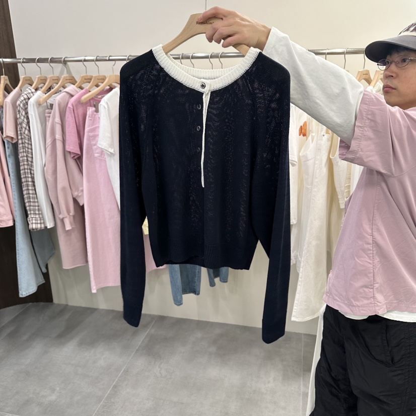 URBANSTORY/REMAKING東大門直郵女士新品職業針織衫插肩Remaking/URBANSTORY針織衫圖色4