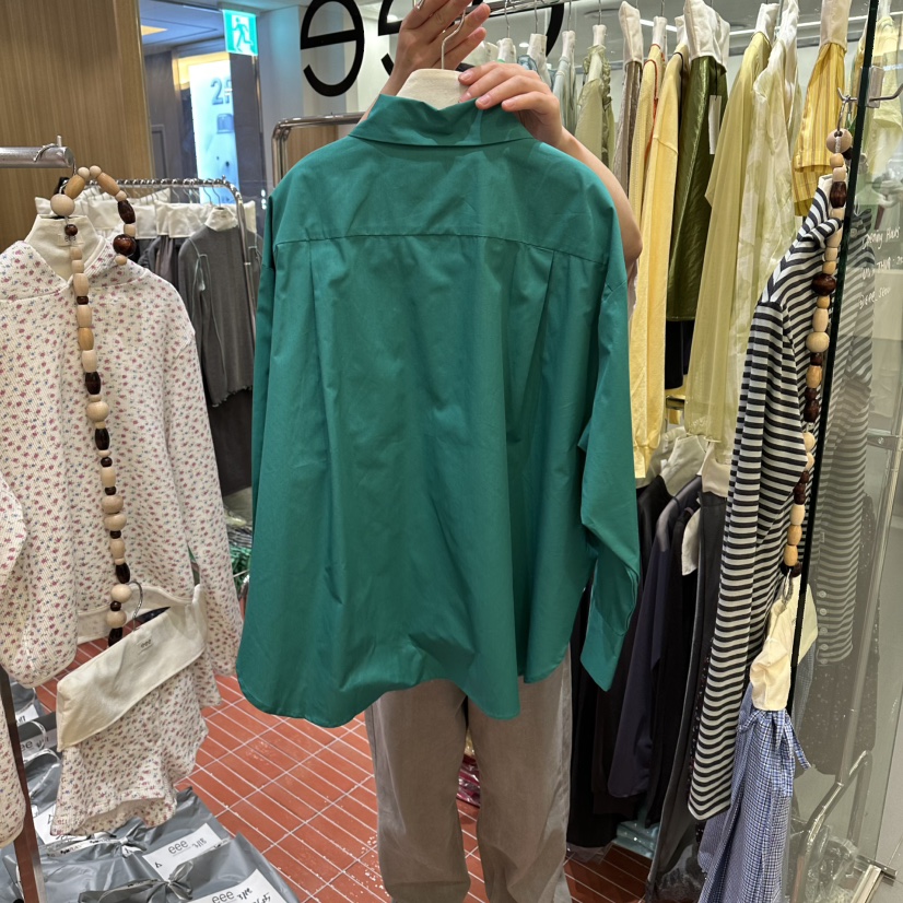 E/E/E韓國直郵女裝新品人氣推薦職業26春夏休閑襯衫蕾絲衫E/E/E襯衫/蕾絲衫