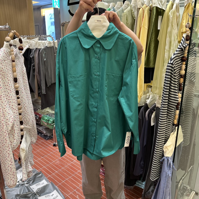 E/E/E韓國直郵女裝新品人氣推薦職業26春夏休閑襯衫蕾絲衫E/E/E襯衫/蕾絲衫圖色3