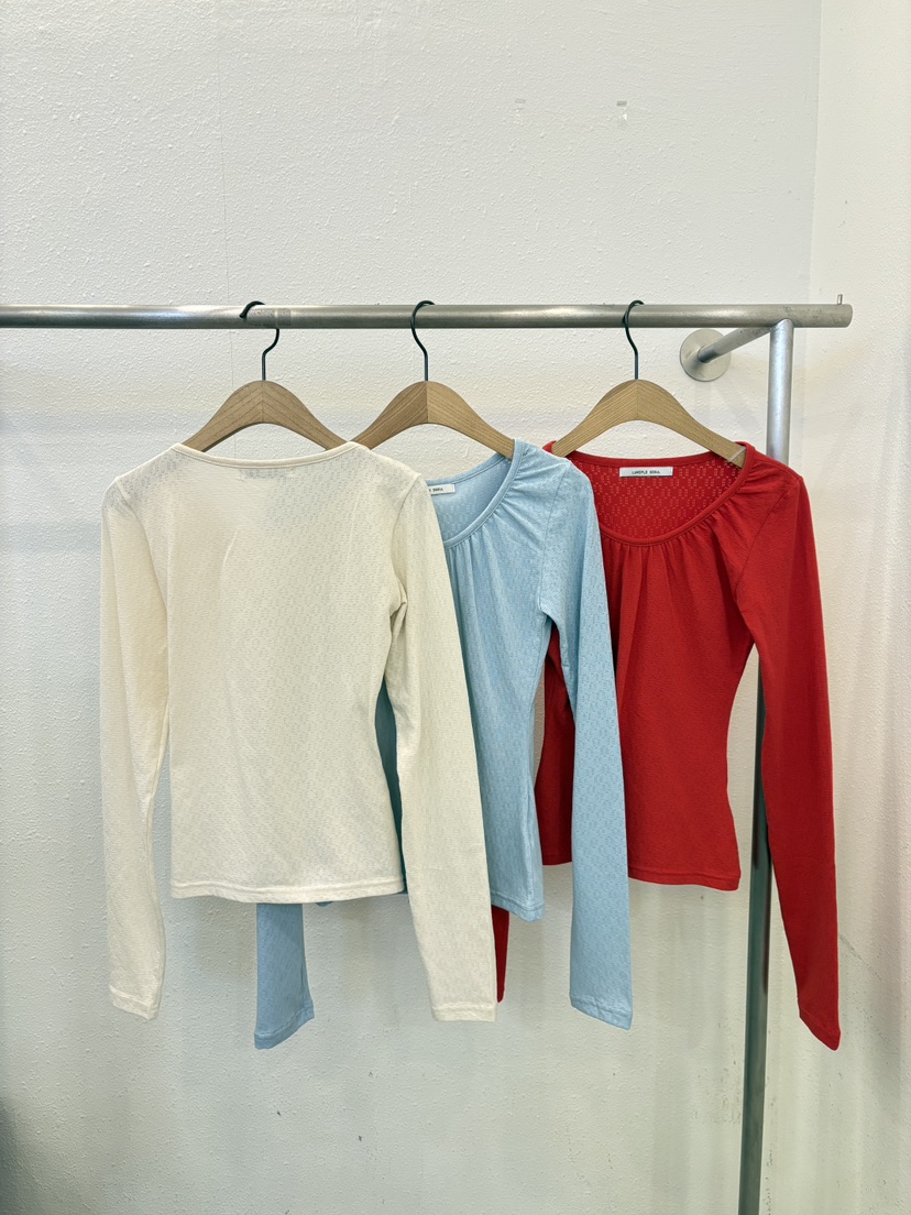 LUMIPLE東大門代購女士新品推薦熱賣職業休閑人氣長袖T恤LUMIPLE長袖T恤