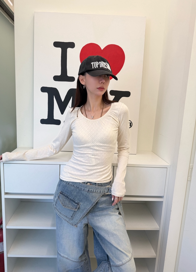 LUMIPLE東大門代購女士新品推薦熱賣職業休閑人氣長袖T恤LUMIPLE長袖T恤