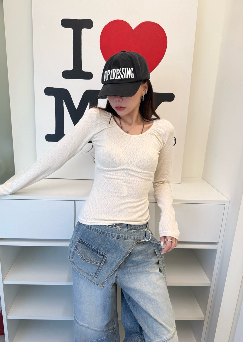 LUMIPLE東大門代購女士新品推薦熱賣職業休閑人氣長袖T恤LUMIPLE長袖T恤