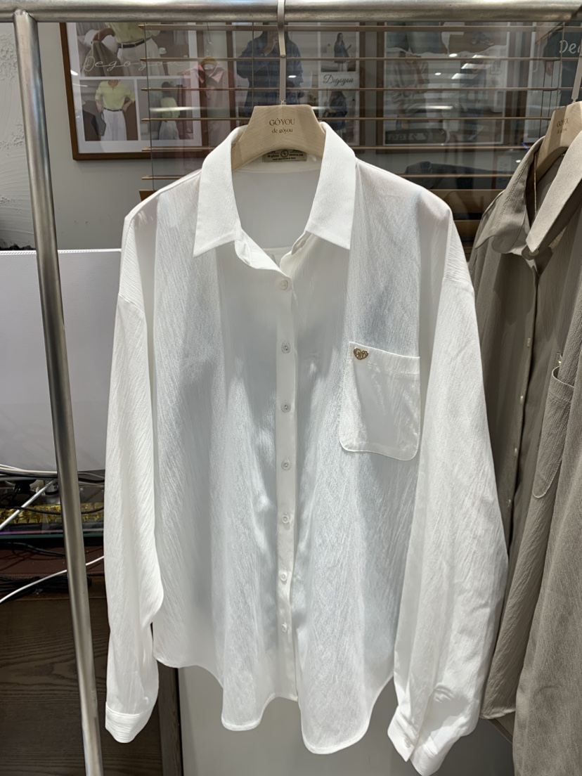 DE GO YOU東大門代購女士新款時尚休閑襯衫蕾絲衫不含內搭DE GO YOU襯衫/蕾絲衫圖色1