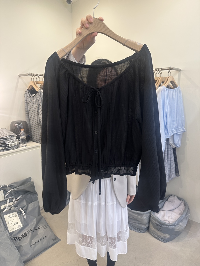 MONDAYMORING東大門代購女士新款職業26春夏時尚襯衫蕾絲衫MONDAYMORING襯衫/蕾絲衫圖色3