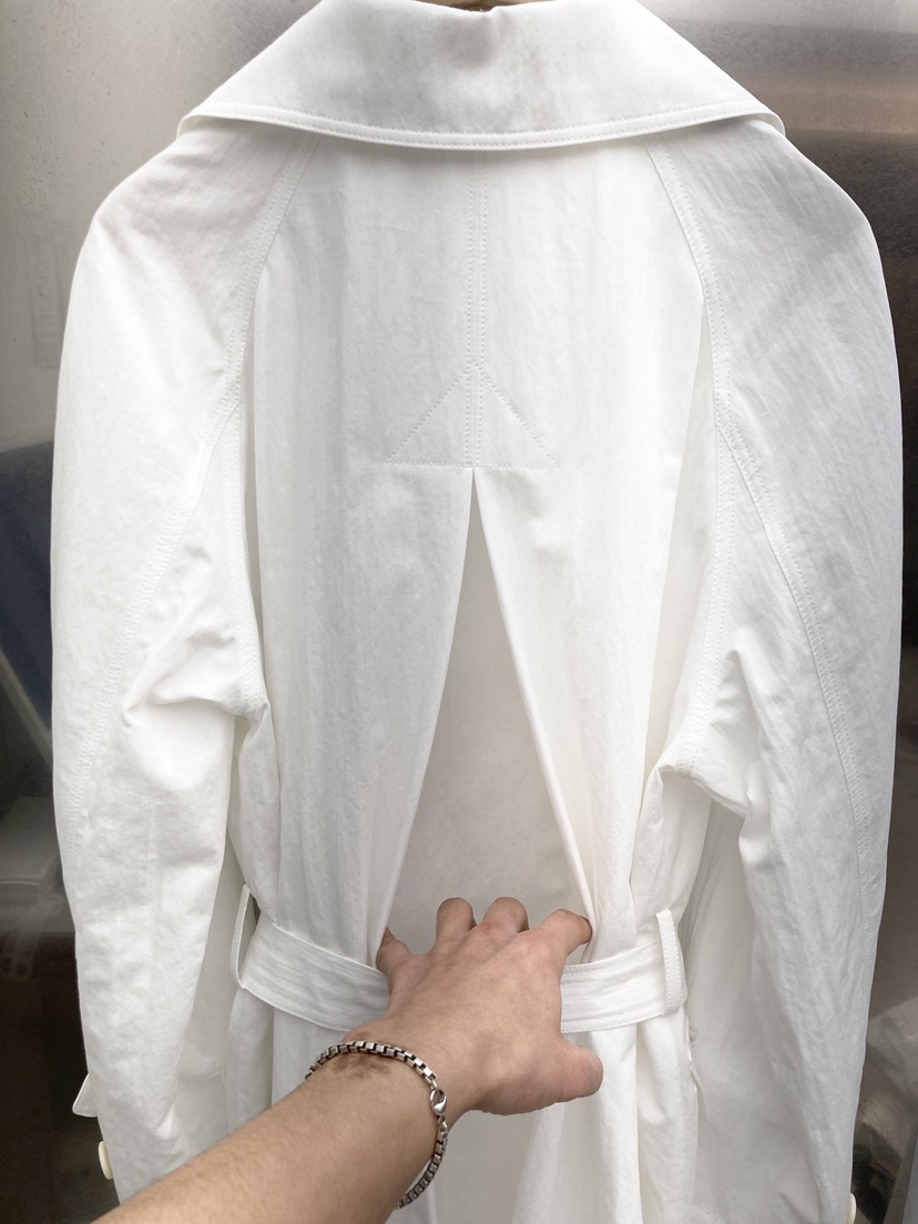 CURVY東大門直郵女裝新款熱賣推薦時尚長款風衣含腰帶亞麻CURVY長款風衣