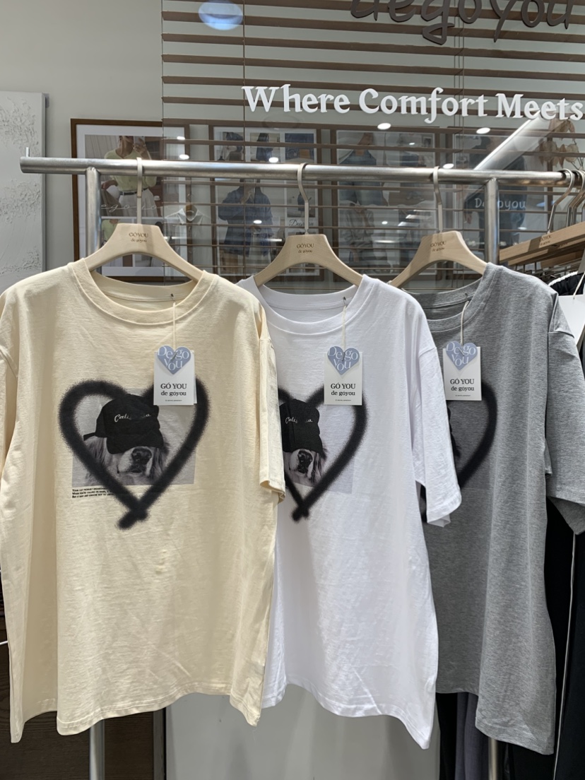 DE GO YOU韓國代購女裝新款真品人氣職業時尚26春夏T恤DE GO YOUT恤