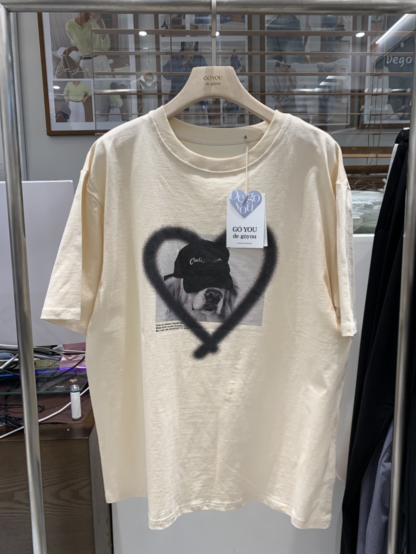 DE GO YOU韓國代購女裝新款真品人氣職業時尚26春夏T恤DE GO YOUT恤圖色1