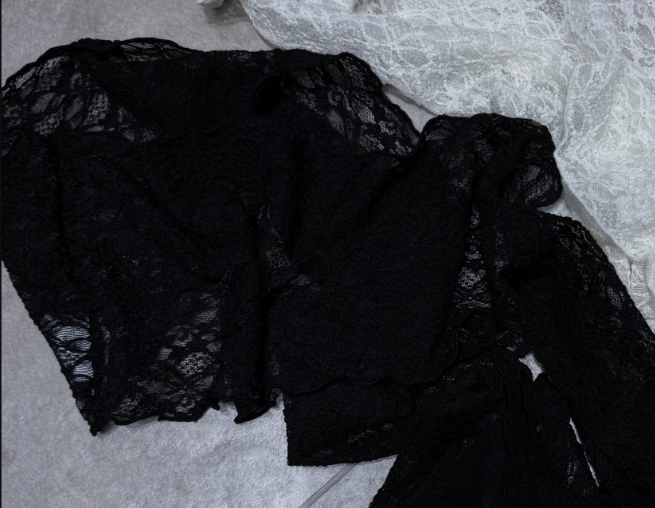 NEAR LEAP-P韓國直郵女士新品真品職業圍巾披肩蕾絲圍巾NEAR LEAP/The N:L圍巾/披肩圖色2