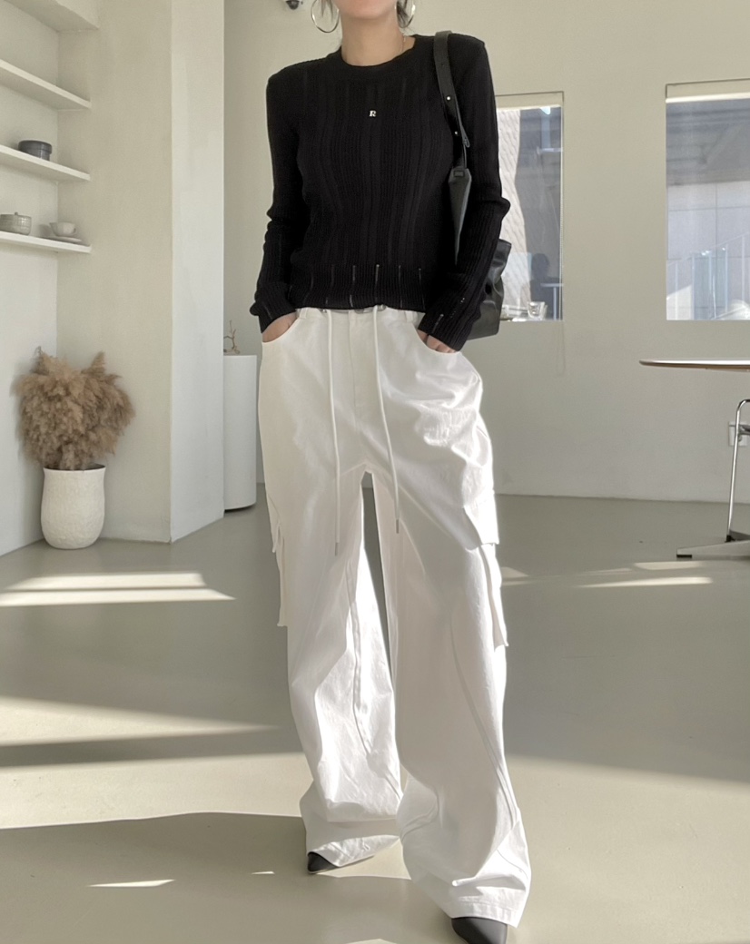 REIZ韓國代購女裝新款時尚真品休閑職業26春夏人氣休閑褲REIZ休閑褲