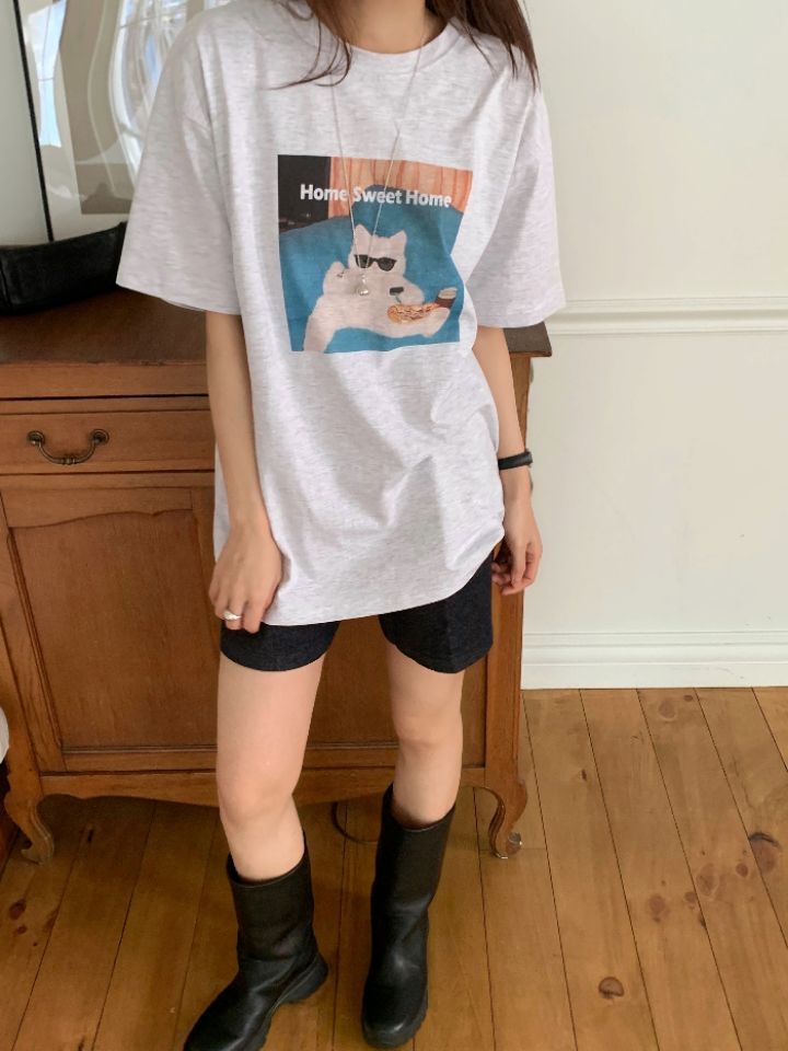 KOMOREBI韓國直郵女裝新品時尚休閑職業熱賣真品26春夏T恤KOMOREBIT恤