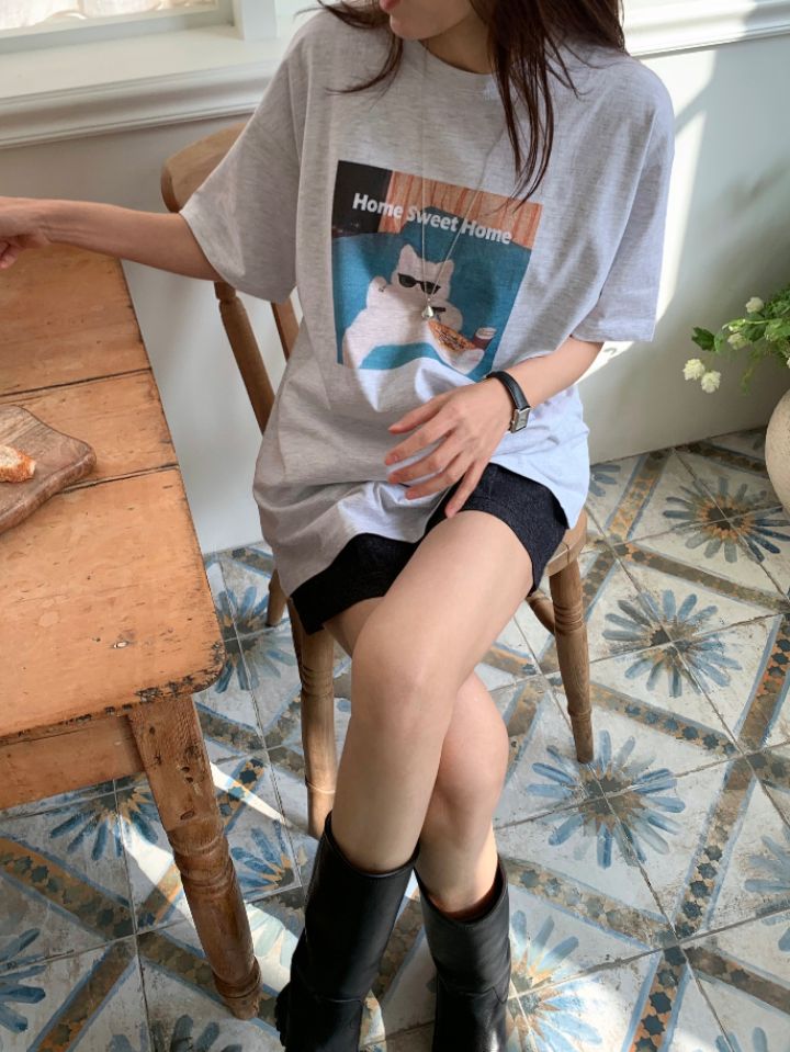 KOMOREBI韓國直郵女裝新品時尚休閑職業熱賣真品26春夏T恤KOMOREBIT恤