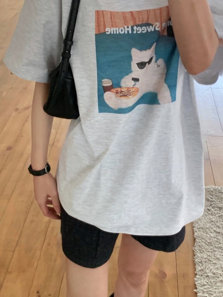 KOMOREBI韓國直郵女裝新品時尚休閑職業熱賣真品26春夏T恤KOMOREBIT恤