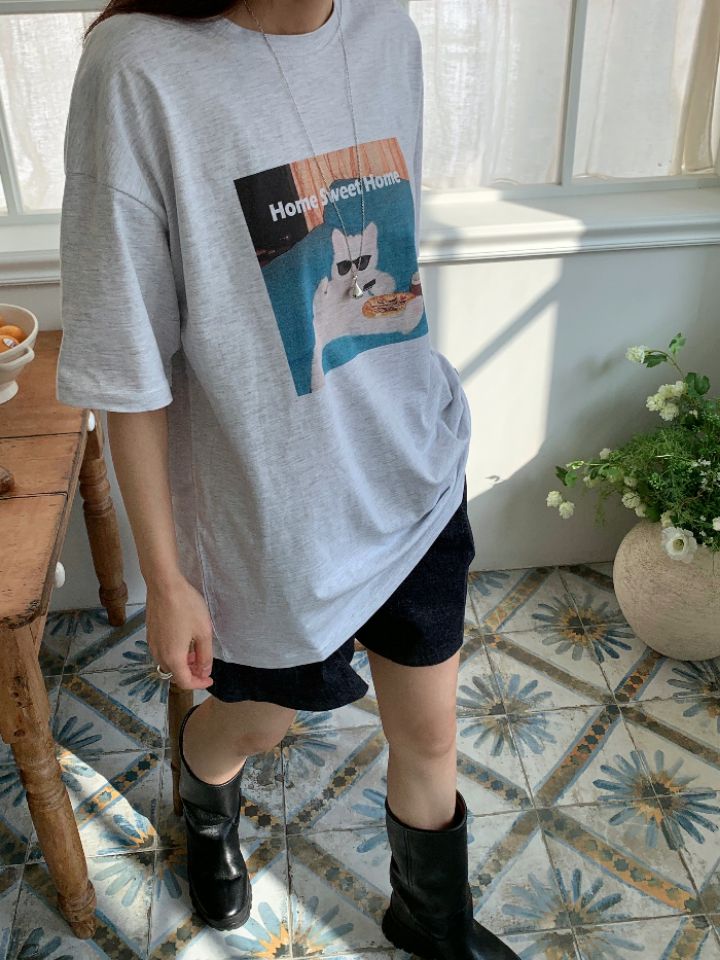 KOMOREBI韓國直郵女裝新品時尚休閑職業熱賣真品26春夏T恤KOMOREBIT恤