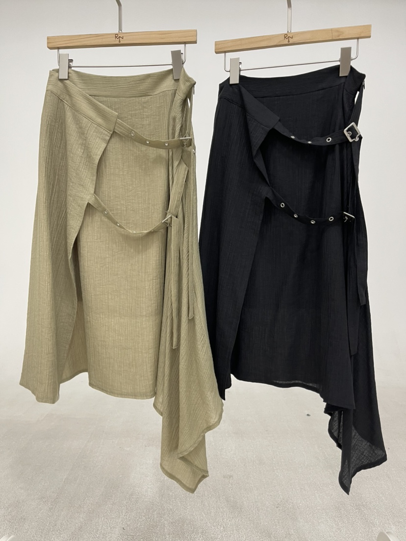 REIZ東大門實拍女裝新款推薦人氣真品休閑半身裙中短裙腰帶REIZ半身裙/中短裙