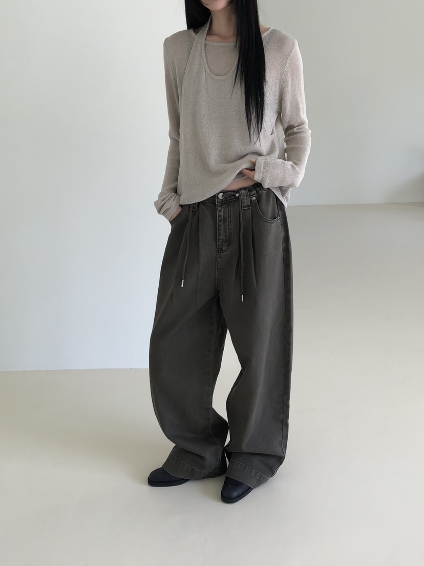 MUSE-P東大門實拍女裝新款休閑熱賣26春夏真品人氣休閑褲MUSE-P休閑褲