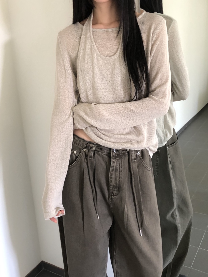 MUSE-P東大門實拍女裝新款休閑熱賣26春夏真品人氣休閑褲MUSE-P休閑褲