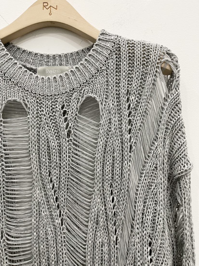 REIZ東大門實拍女裝新品推薦職業26春夏時尚人氣休閑針織衫REIZ針織衫