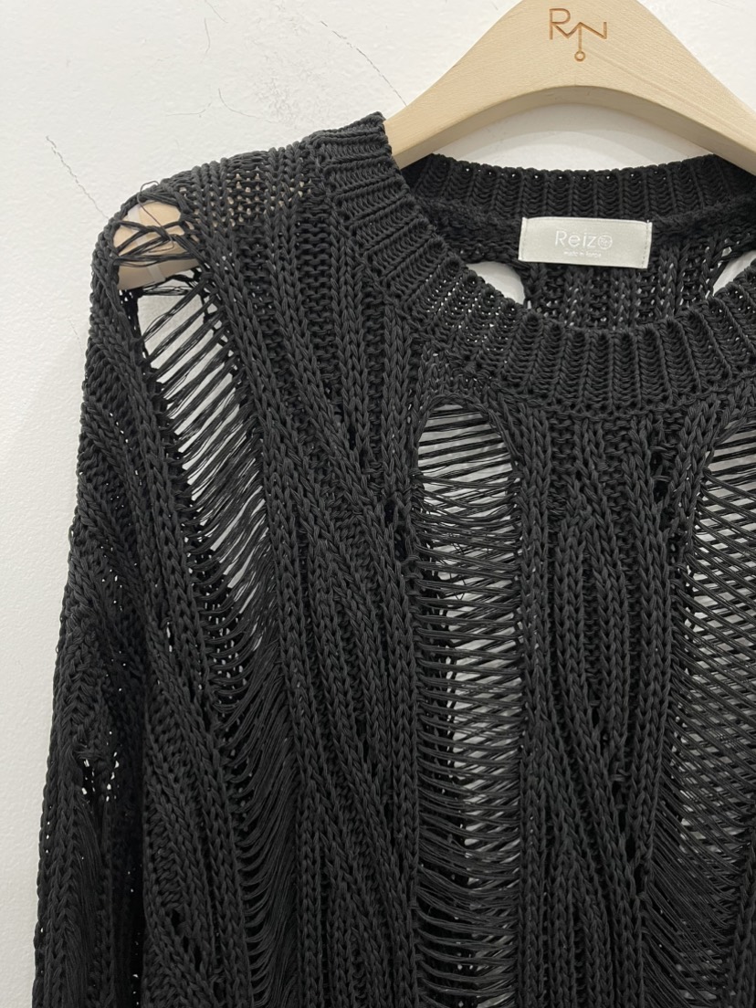 REIZ東大門實拍女裝新品推薦職業26春夏時尚人氣休閑針織衫REIZ針織衫