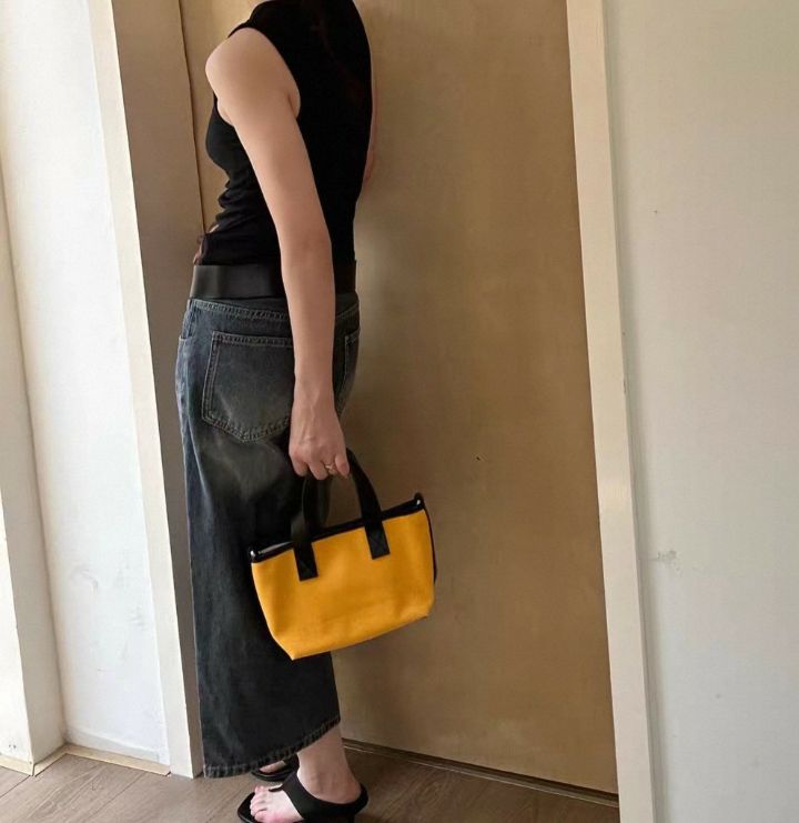 TROUVAILLE韓國直郵女裝新品26春夏推薦休閑單肩斜跨包帆布TROUVAILLE單肩/斜跨包