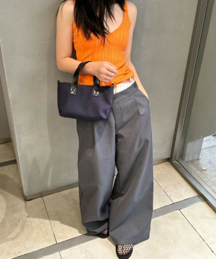 TROUVAILLE韓國直郵女裝新品26春夏推薦休閑單肩斜跨包帆布TROUVAILLE單肩/斜跨包