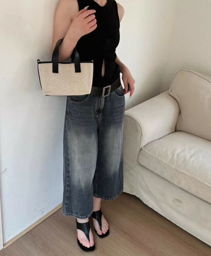 TROUVAILLE韓國直郵女裝新品26春夏推薦休閑單肩斜跨包帆布TROUVAILLE單肩/斜跨包