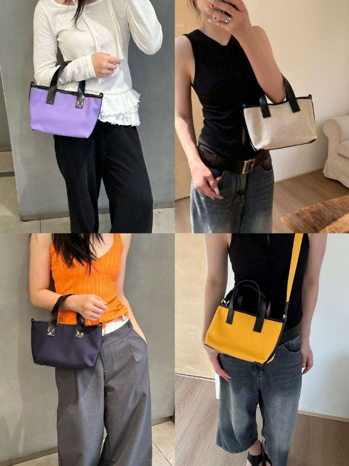 TROUVAILLE韓國直郵女裝新品26春夏推薦休閑單肩斜跨包帆布TROUVAILLE單肩/斜跨包