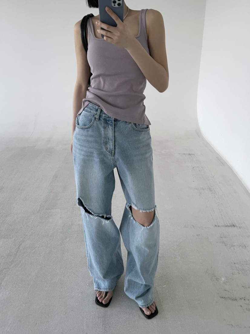 REIZ東大門代購女士新款時尚休閑人氣推薦熱賣真品牛仔褲REIZ牛仔褲