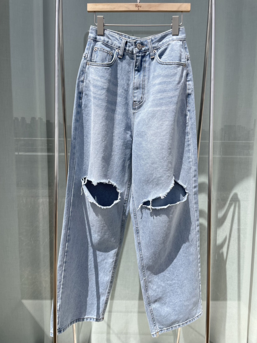 REIZ東大門代購女士新款時尚休閑人氣推薦熱賣真品牛仔褲REIZ牛仔褲圖色1