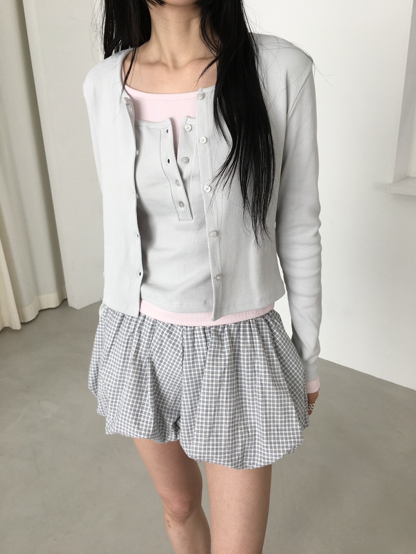 MARKE-P韓國直郵女裝新品人氣26春夏套裝兩件套套裝開衫紐扣MARKE-P套裝