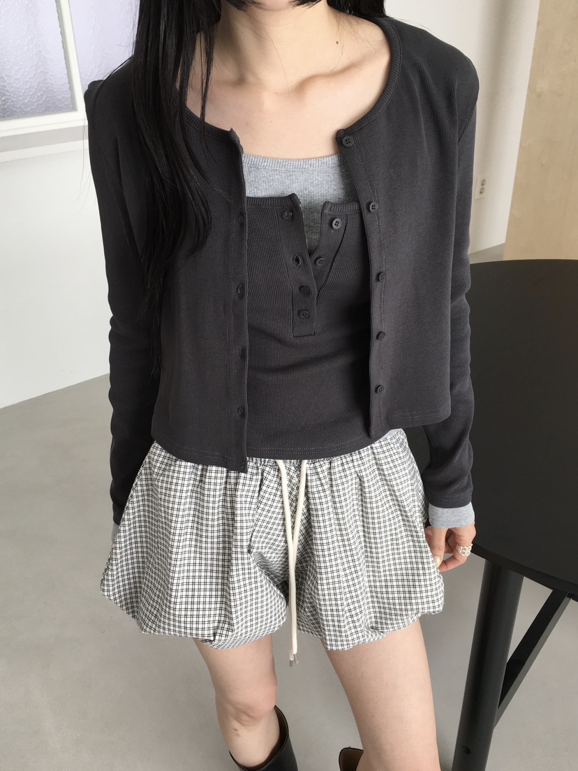 MARKE-P韓國直郵女裝新品人氣26春夏套裝兩件套套裝開衫紐扣MARKE-P套裝