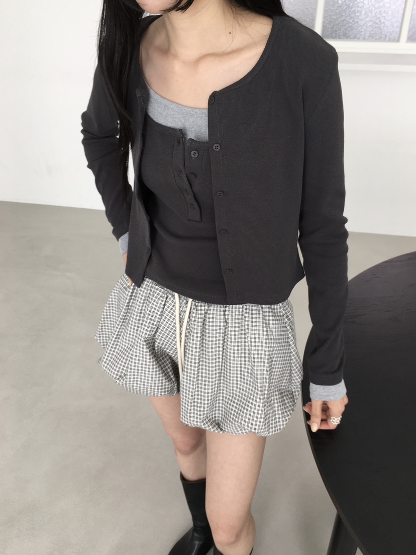 MARKE-P韓國直郵女裝新品人氣26春夏套裝兩件套套裝開衫紐扣MARKE-P套裝