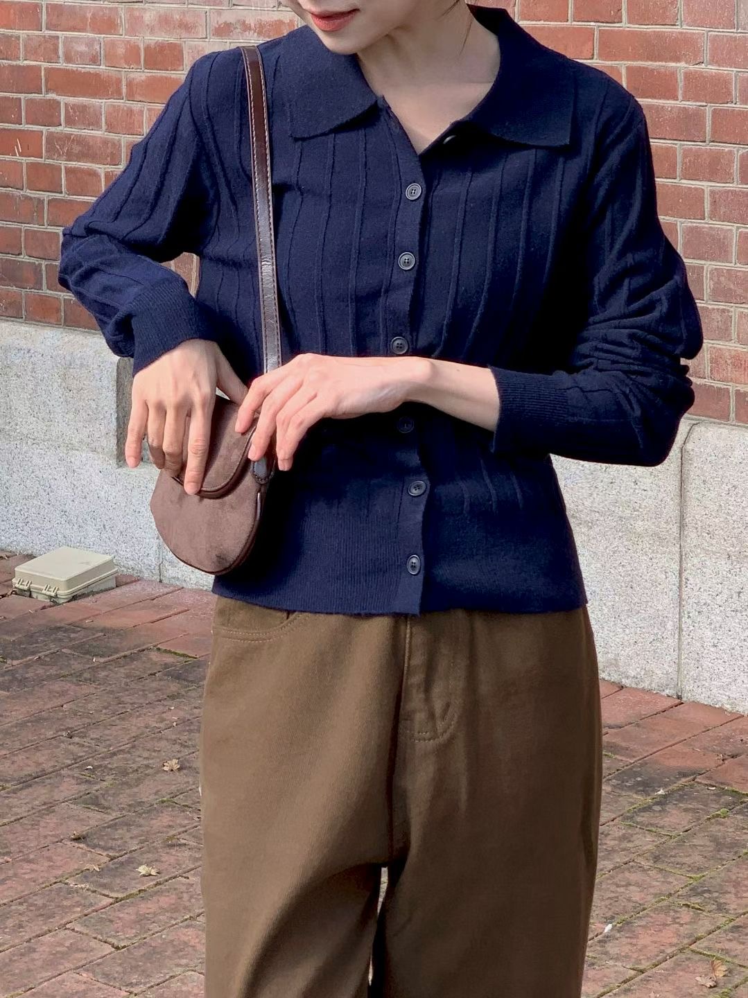 EPI JEAN-T韓國代購女士新款推薦真品職業熱賣針織衫羅紋EPI JEAN-T針織衫圖色1